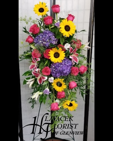 Beautiful Horizon Spray Funeral Arrangement