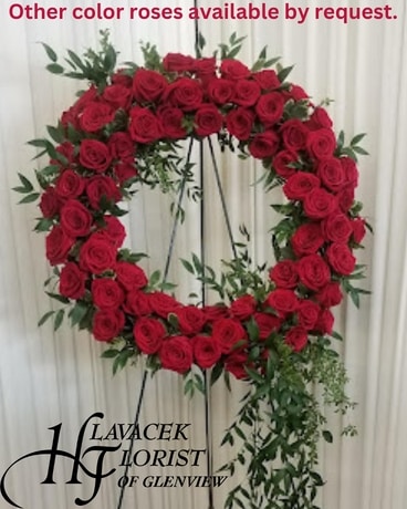 Circle of Love Wreath Spray Funeral Arrangement
