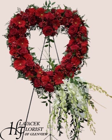 Eternal Love Heart Sympathy Arrangement