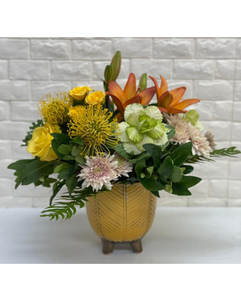 Dijon Mustard Flower Arrangement
