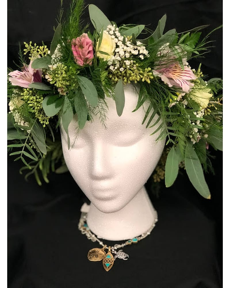 Five Floral wedding head wreaths Amazon.com : DreamLily Girls Camellias Flower Crown Birthday  main image 4
