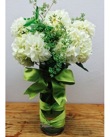 Grand White Hydrangea Flower Arrangement