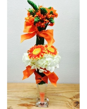 Tall Orange Flower Arrangement
