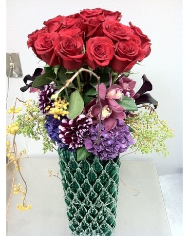 Grand Rose Arrangement Flower Arrangement