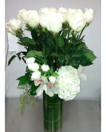 White Roses Flower Arrangement