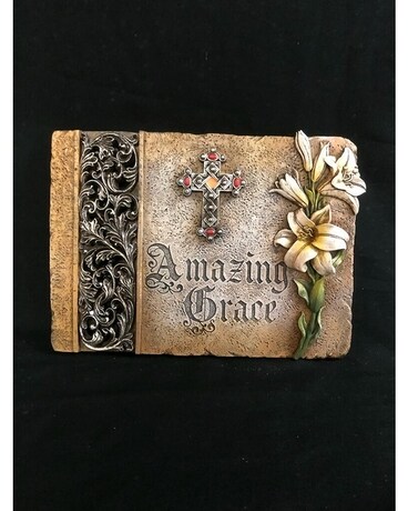 Amazing Grace  Plaque Flower Arrangement