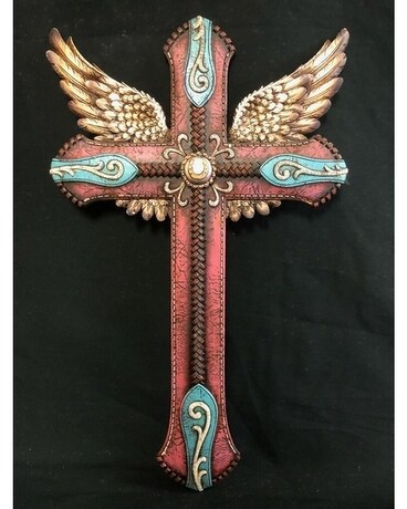 Angel Wing Pink Cross Gifts