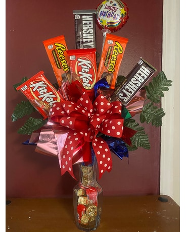 Chocolate Candy Bar Bouquet in New Iberia LA - Breaux's Flowers LLC.