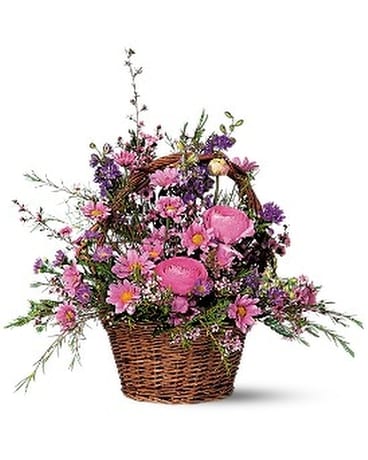 Basket of Blossoms Flower Arrangement