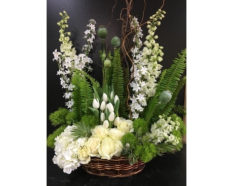 Springtime Whites Flower Arrangement