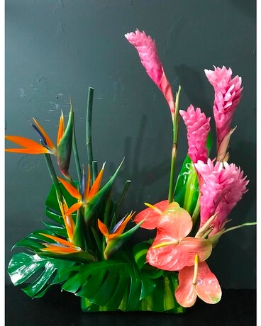 Tropical Island Flower Arrangement
