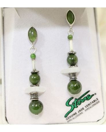 Genuine Jade Veritable Earrings Custom product