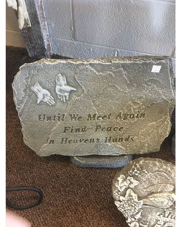 Garden Stone- Until We Meet Again Flower Arrangement