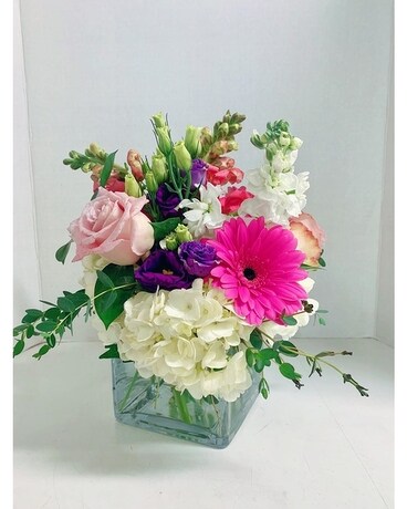Pink Parfait Flower Arrangement