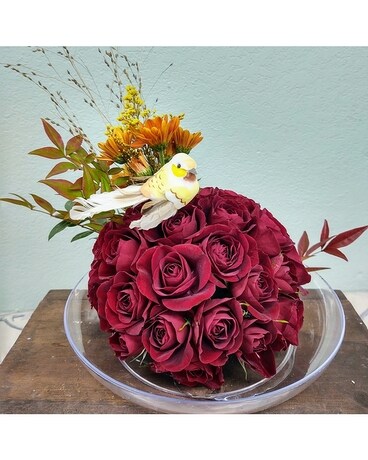 Elegant Rose Globe Flower Arrangement
