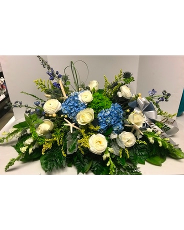 Serene Casket Piece Flower Arrangement