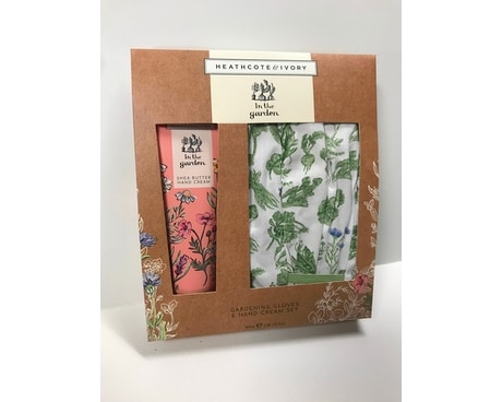 Heathcote & Ivory Garden Gloves, and Hand Cream Flower Arrangement