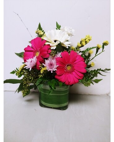 Blushing Blooms Flower Arrangement