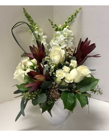 Exotic Whites Flower Arrangement
