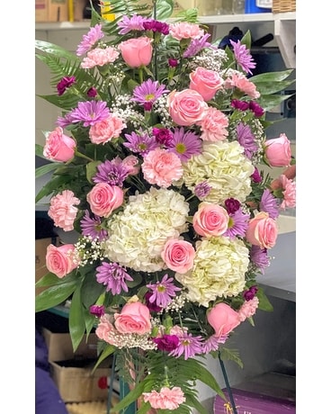 Grace Standing Spray Funeral Arrangement