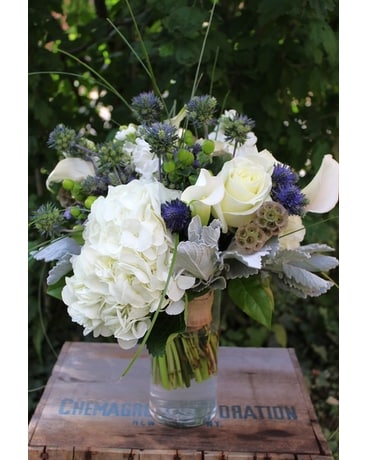 Thistles & Hydrangea Bouquet