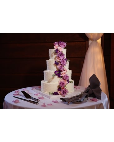 Lavender Blush Cake Wedding Arrangement