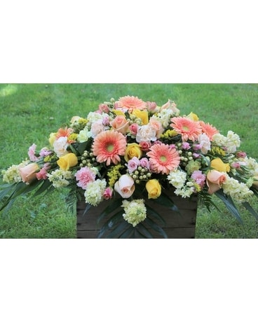 Soft Elegance Casket Spray Funeral Casket Spray Flowers