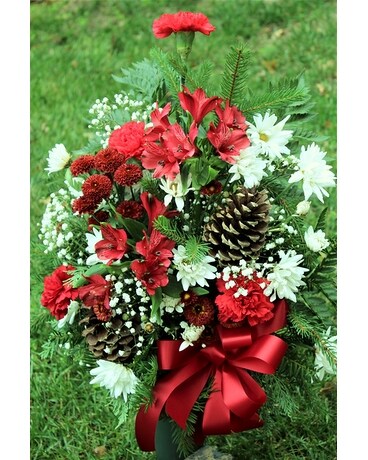 Winter Cemetery Arrangement Flower Arrangement