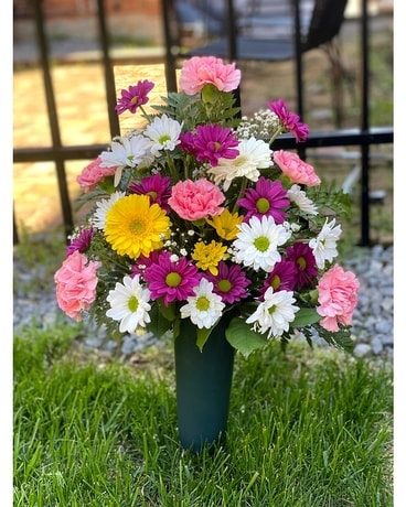 Cemetary Spring Memory Arrangement Flower Arrangement