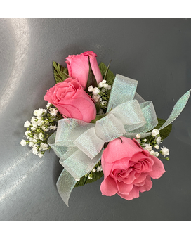 3 Pink Sweetheart Corsage Corsage