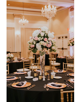 Elevated Pinks and Whites Wedding Arrangement