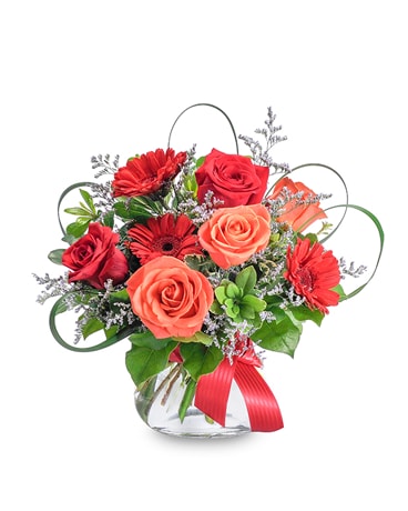 Scarlet Flame Flower Arrangement