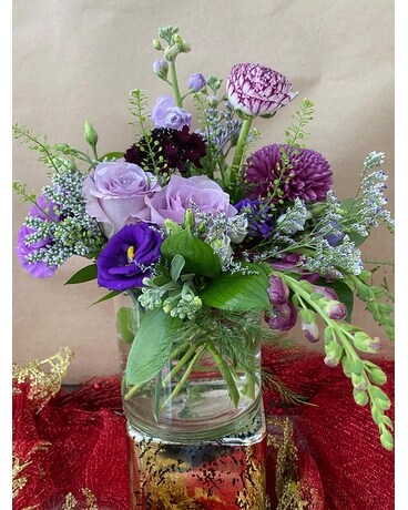 Purple Passion Flower Arrangement