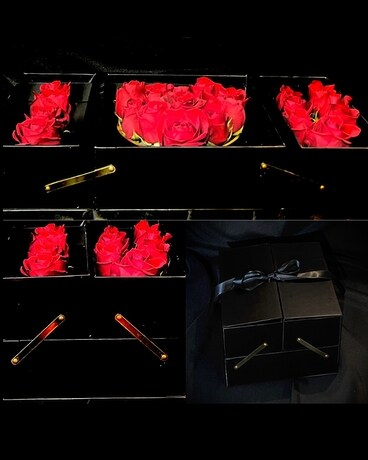 Black Hinged I Heart U Surprise Box Custom product