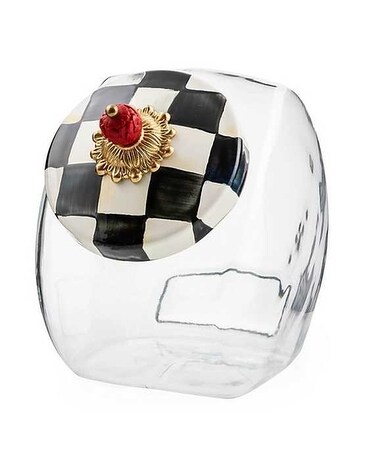 Cookie Jar with Courtly Check Enamel Lid Gifts