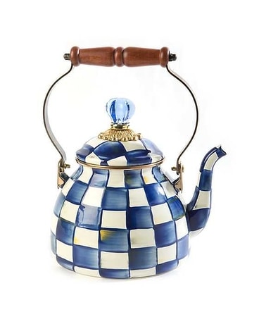 Royal Check Enamel Tea Kettle 2qt Gifts