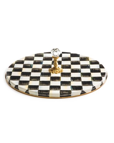 Courtly Check Enamel Cheese Course Custom product