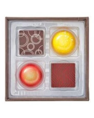Christopher Elbow Chocolate Assortment - 4 piece Flower Arrangement