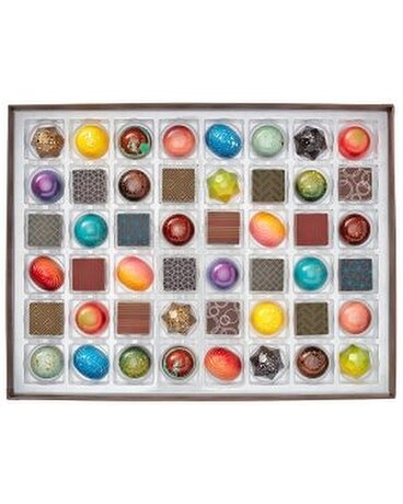 Christopher Elbow Chocolate Assortment - 48 piece Flower Arrangement