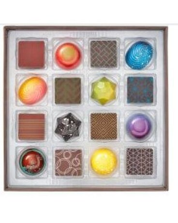 16 piece size,  inches height and  inches wide.