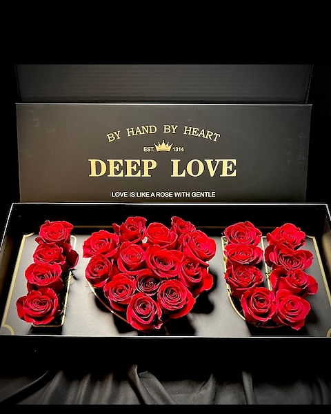 With Love Red Roses Box