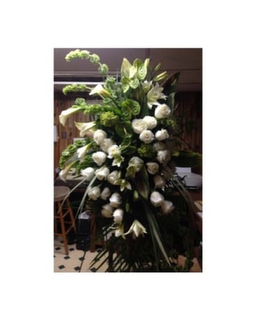 Bells of Island Spray Sympathy Arrangement