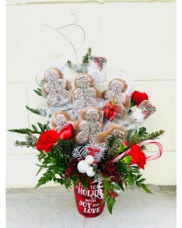 Gingerbread Delight Flower Arrangement