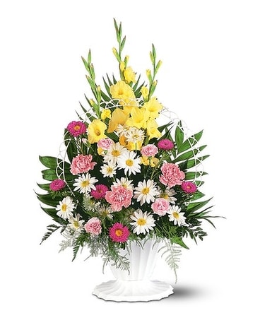Basket Of Faith Funeral Arrangement