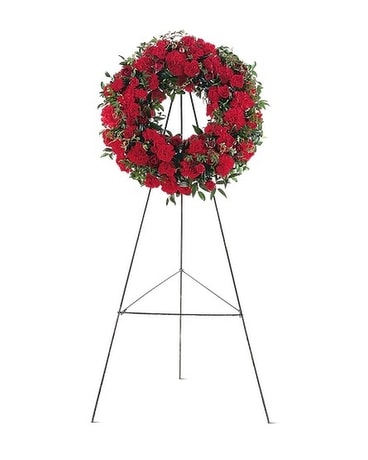 Red Regards Wreath Wreath