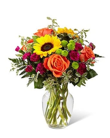 Colors of Passion Bouquet Flower Arrangement