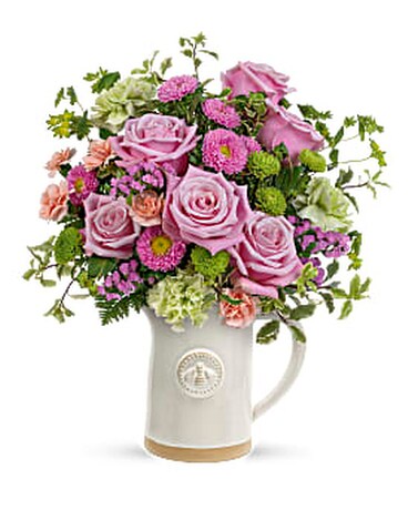 Artisanal Pitcher Bouquet Flower Arrangement