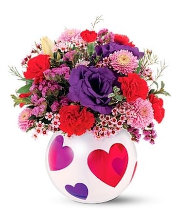Teleflora's Precious Hearts Bouquet Flower Arrangement