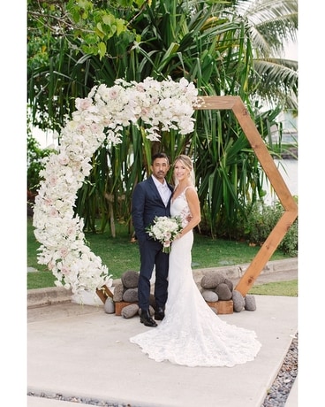 ceremony flowers bride and groom Flower Arrangement