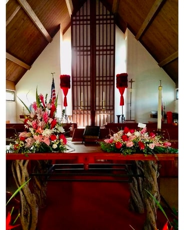 Tropical Service Arrangement Flower Arrangement